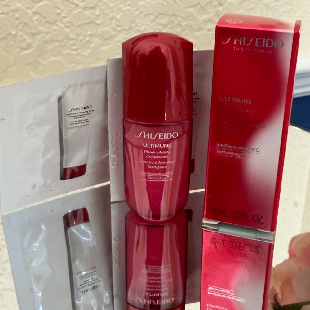 Shisheido Ultimate Power Infusing Concentrate & Clarifying Cleansing Foam Sample